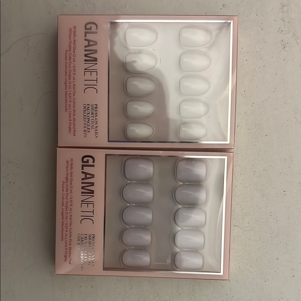 White Press-On Nails